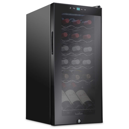 Ivation 18 Bottle Wine Refrigerator with Lock
