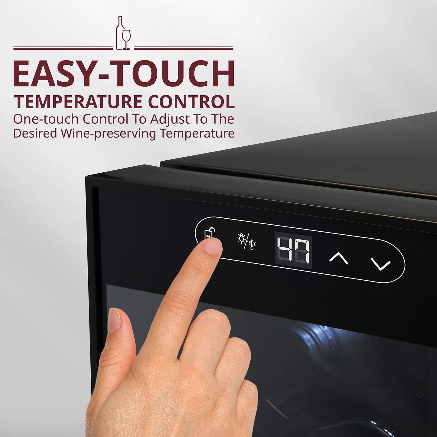 Schmecke 12 Bottle Wine Refrigerator with Lock