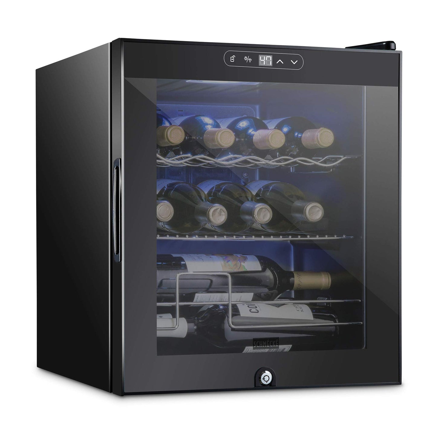 Schmecke 12 Bottle Wine Refrigerator with Lock
