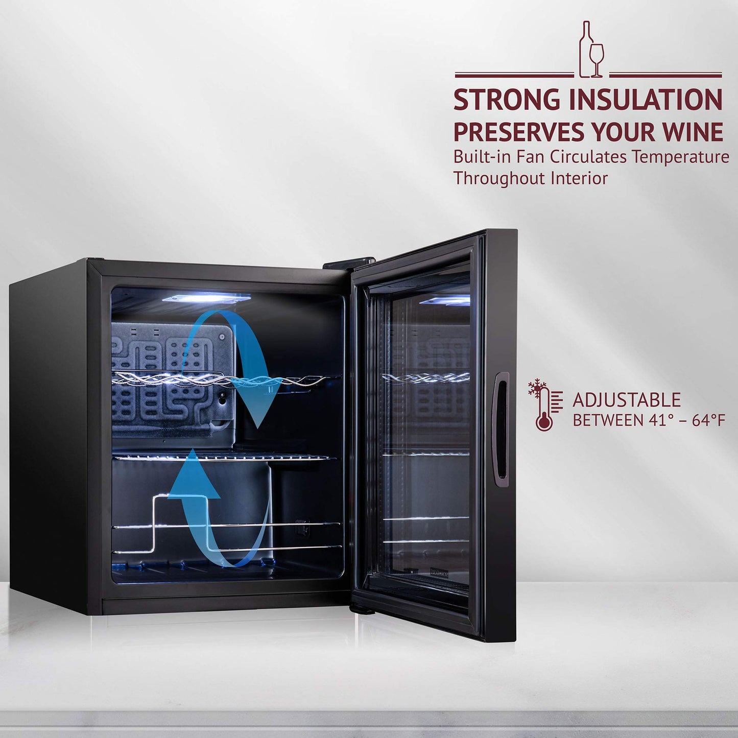 Schmecke 12 Bottle Wine Refrigerator with Lock