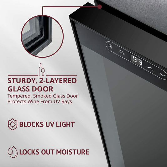 Schmecke 12 Bottle Wine Refrigerator with Lock